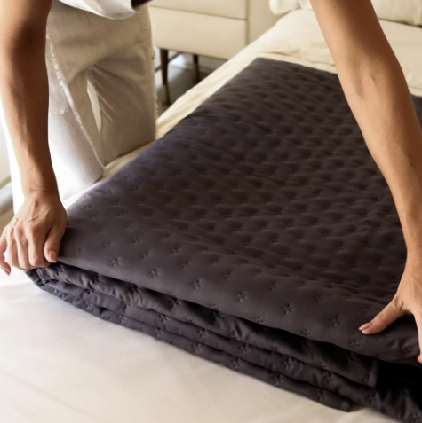 Acolchado Sara King Gris Oscuro de 260X280